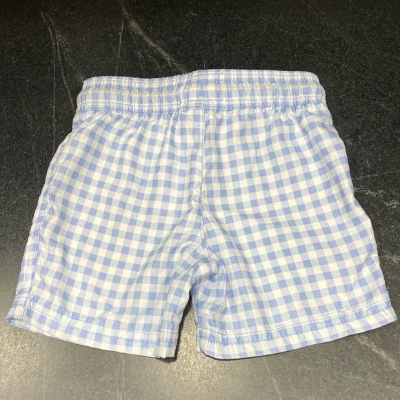 Carter’s Blue Swim Trunks Checkered for Baby Boy Size 18 Months - Picture 2 of 3